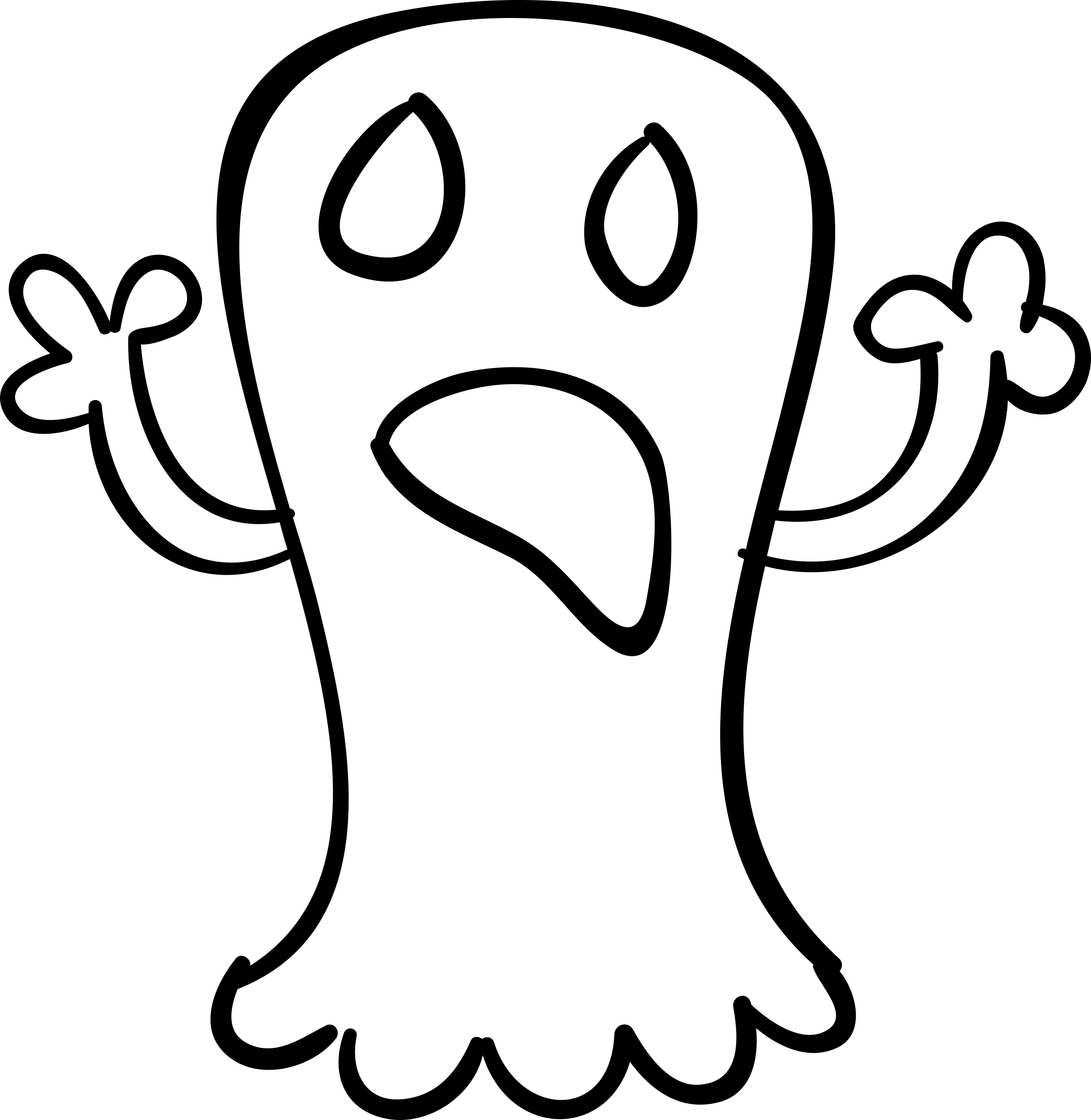 Halloween Phantom Outline Silhouette Svg Vector Free Vectors